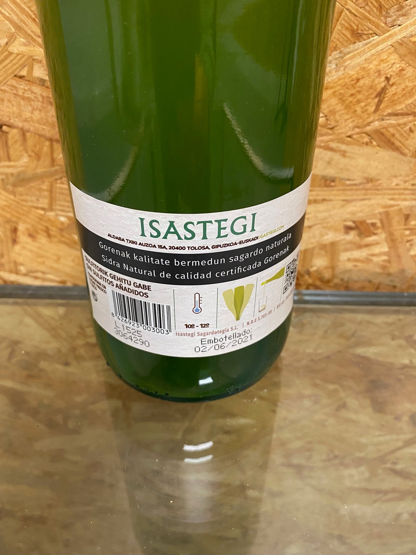 Isastegi Sagardotegis sidra natural 2020 Sterk natuurlijk