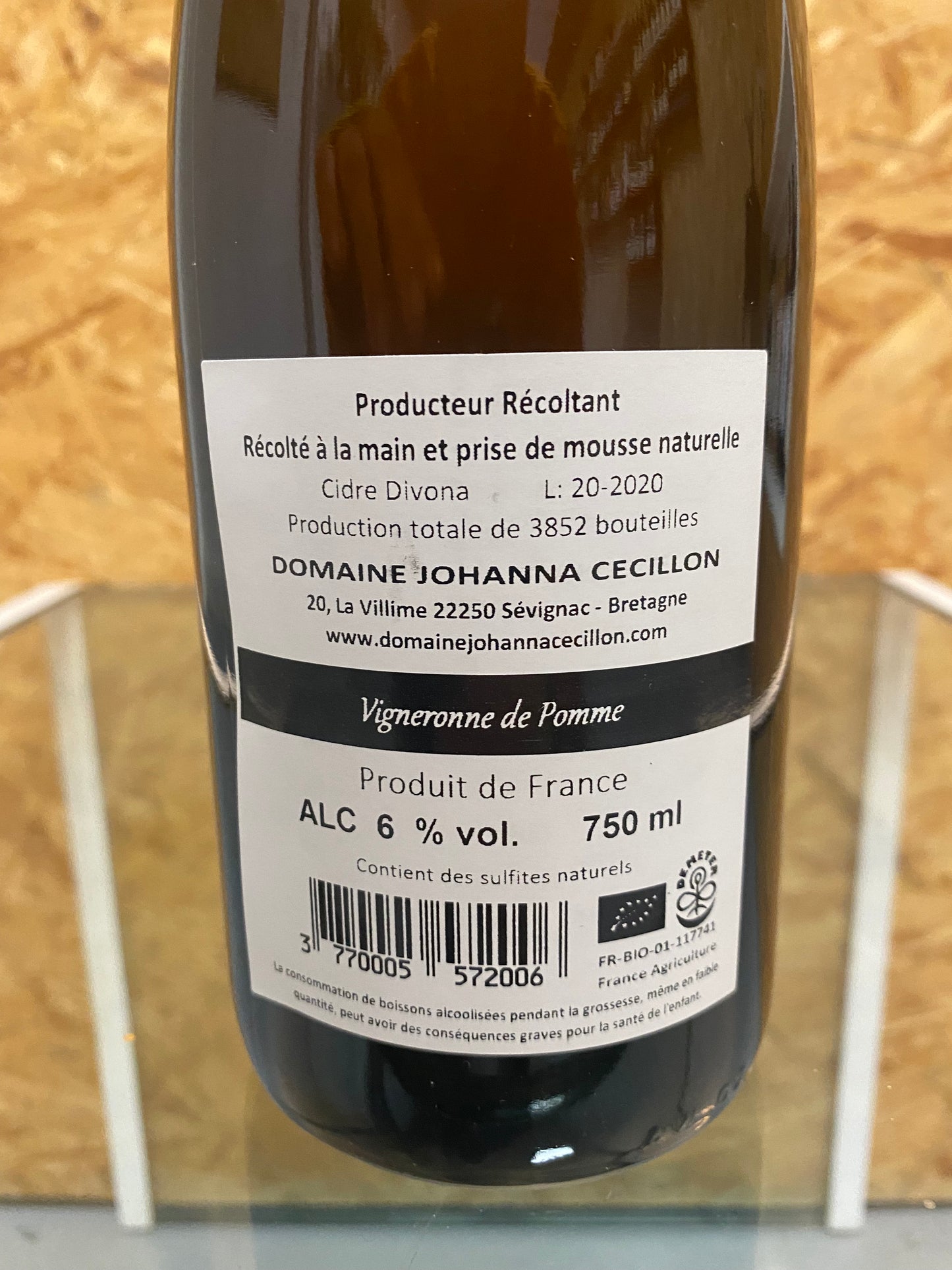 Domaine Johanna Cécillon Divona 2020 Sterk natuurlijk