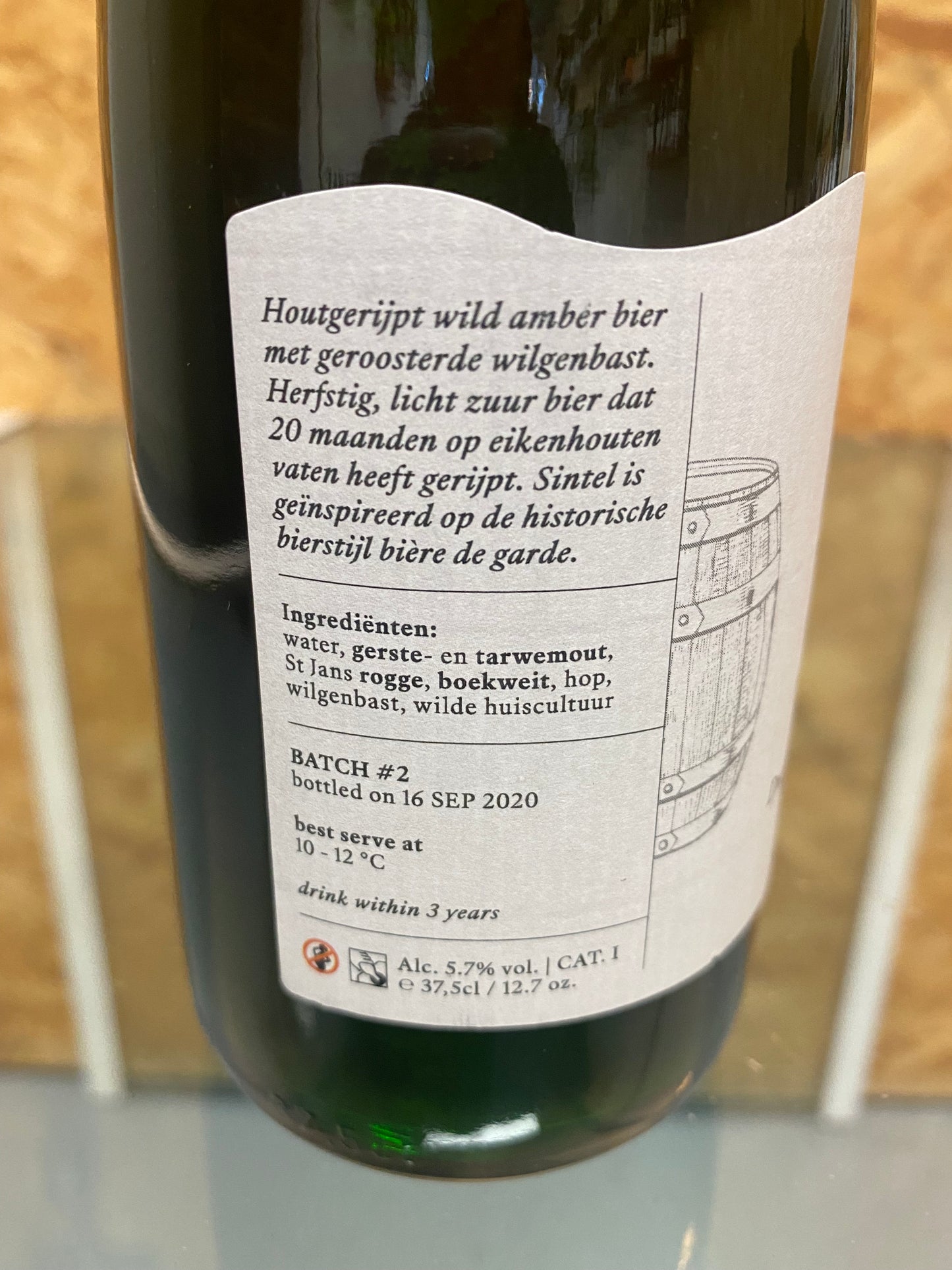 Nevel wild ales Sintel 2020 37,5cl Sterk natuurlijk