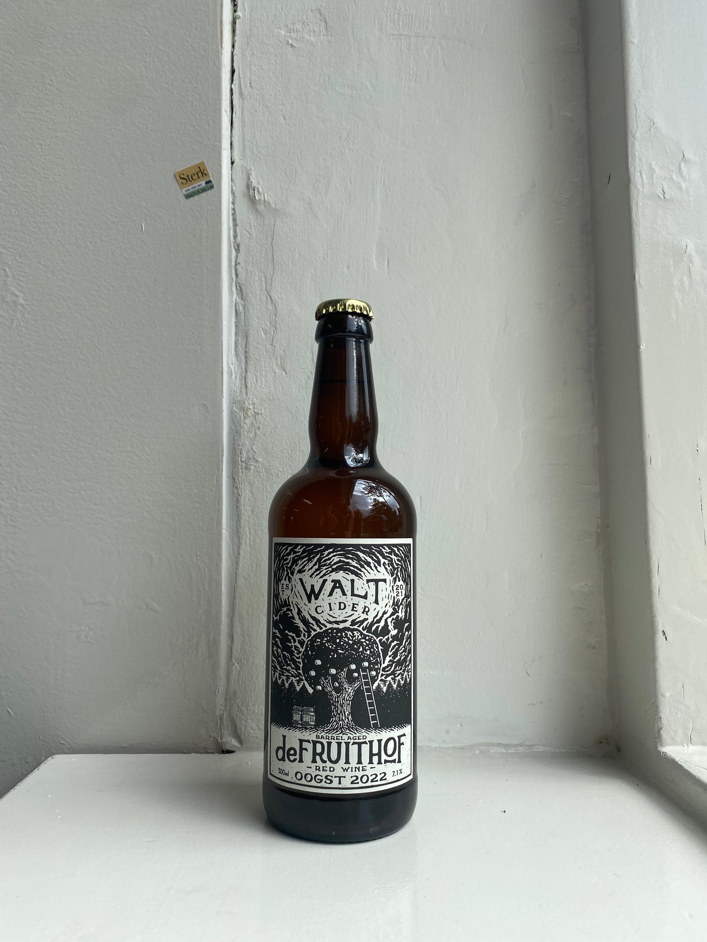 Walt cider vat gerijpt/Pinot Noir oogst 2021 Sterk natuurlijk