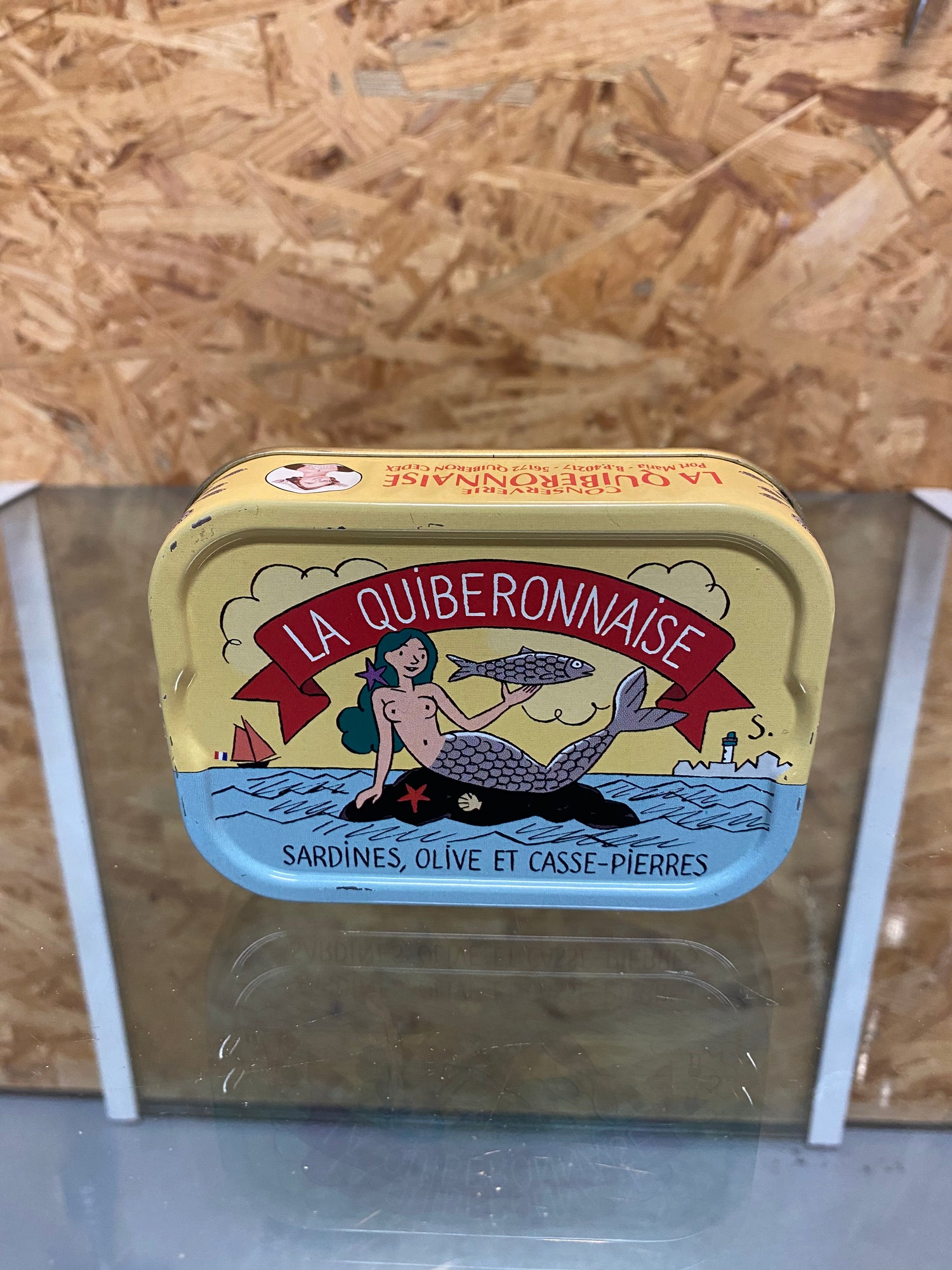 La Quiberonnaise Sardines op olijfolie met zeekraal 115gr. Sterk natuurlijk