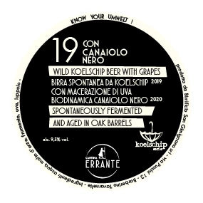 Cantina Errante 19 Con Canaiolo 37,5cl Sterk natuurlijk