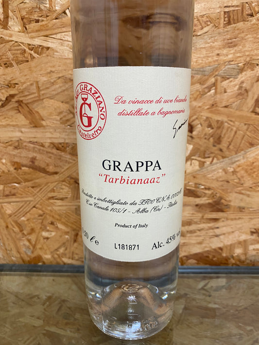 Vittorio Graziano grappa Tarbianaaz 0,50cl Sterk natuurlijk