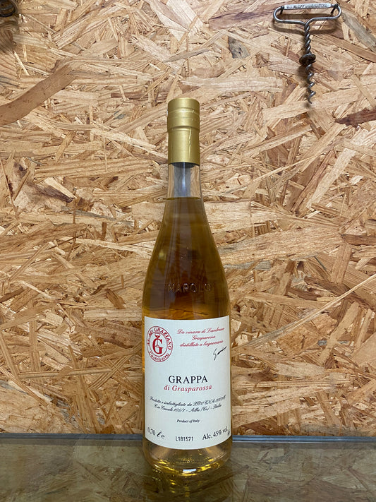 Vittorio Graziano grappa di Grasparossa 0,7cl Sterk natuurlijk