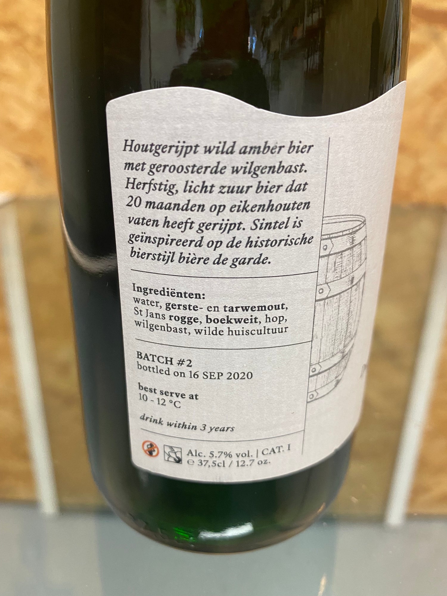 Nevel wild ales Sintel 2020 37,5cl Sterk natuurlijk